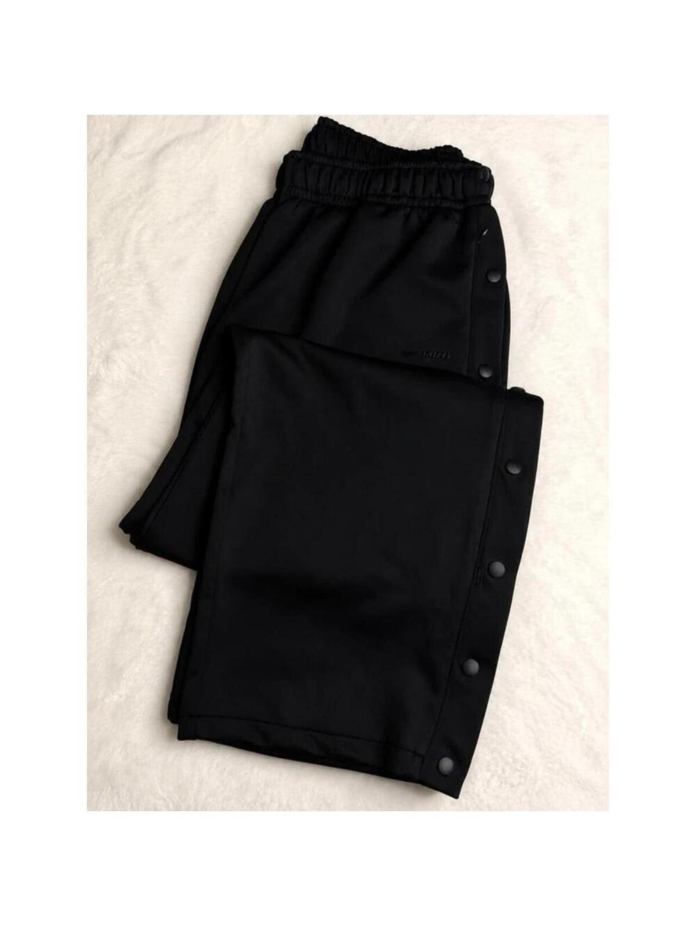 Nike SKIMS Tricot Side Snap Track Pants Black XL NEW
